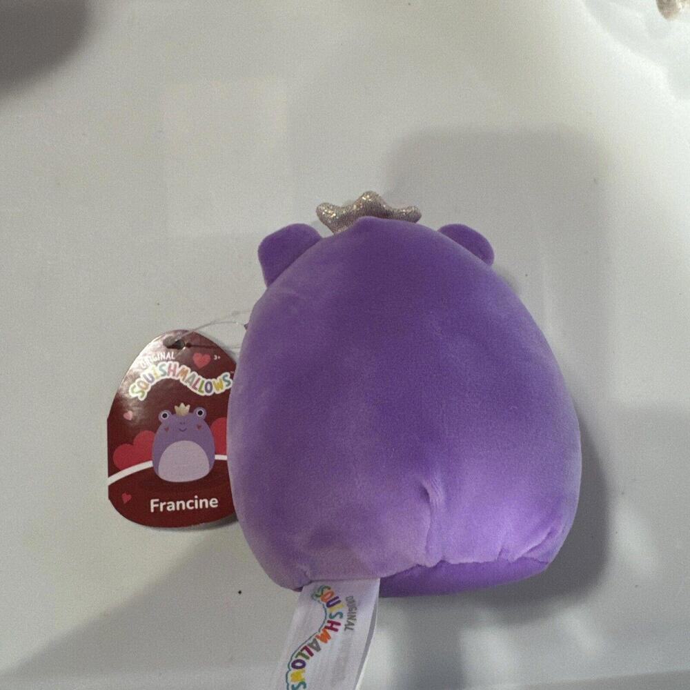 Squishmallows Francine the Purple Frog 5" Plush Valentines NWT - Picture 2 of 3